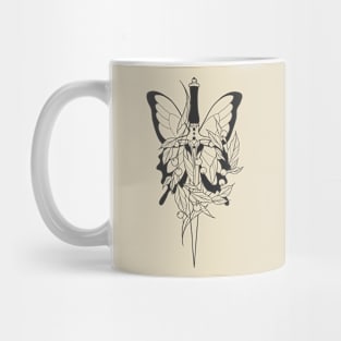 Butterfly Dagger (Line Art) Mug